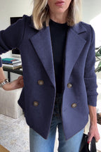 SORELLE | Elegant Knit-Sleeve Blazer