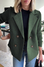 SORELLE | Elegant Knit-Sleeve Blazer