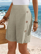 SELENA | Comfortable Shorts With Buttons