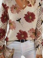 Mae™ | Elegant Sweater with Floral Pattern