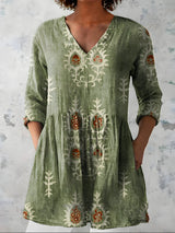 Everly | Long Blouse with V-Neck