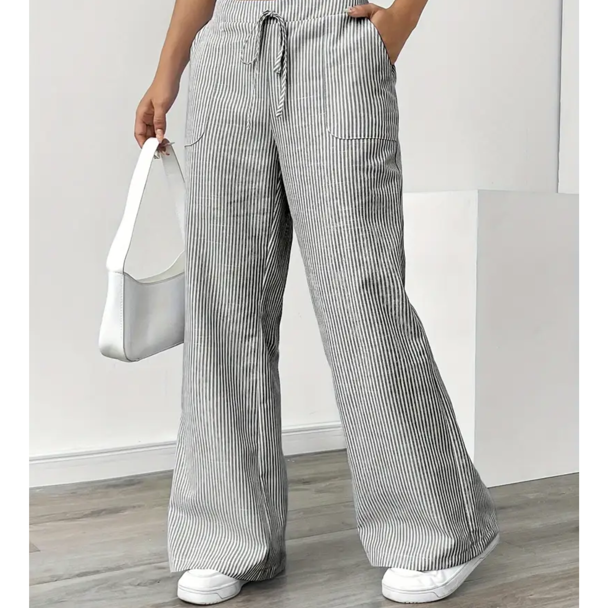 SIENNA | Striped Pant With Pockets