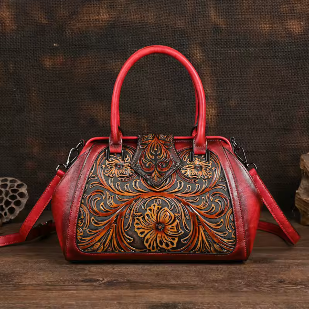Florina | Elegant Floral Top-Handle Bag