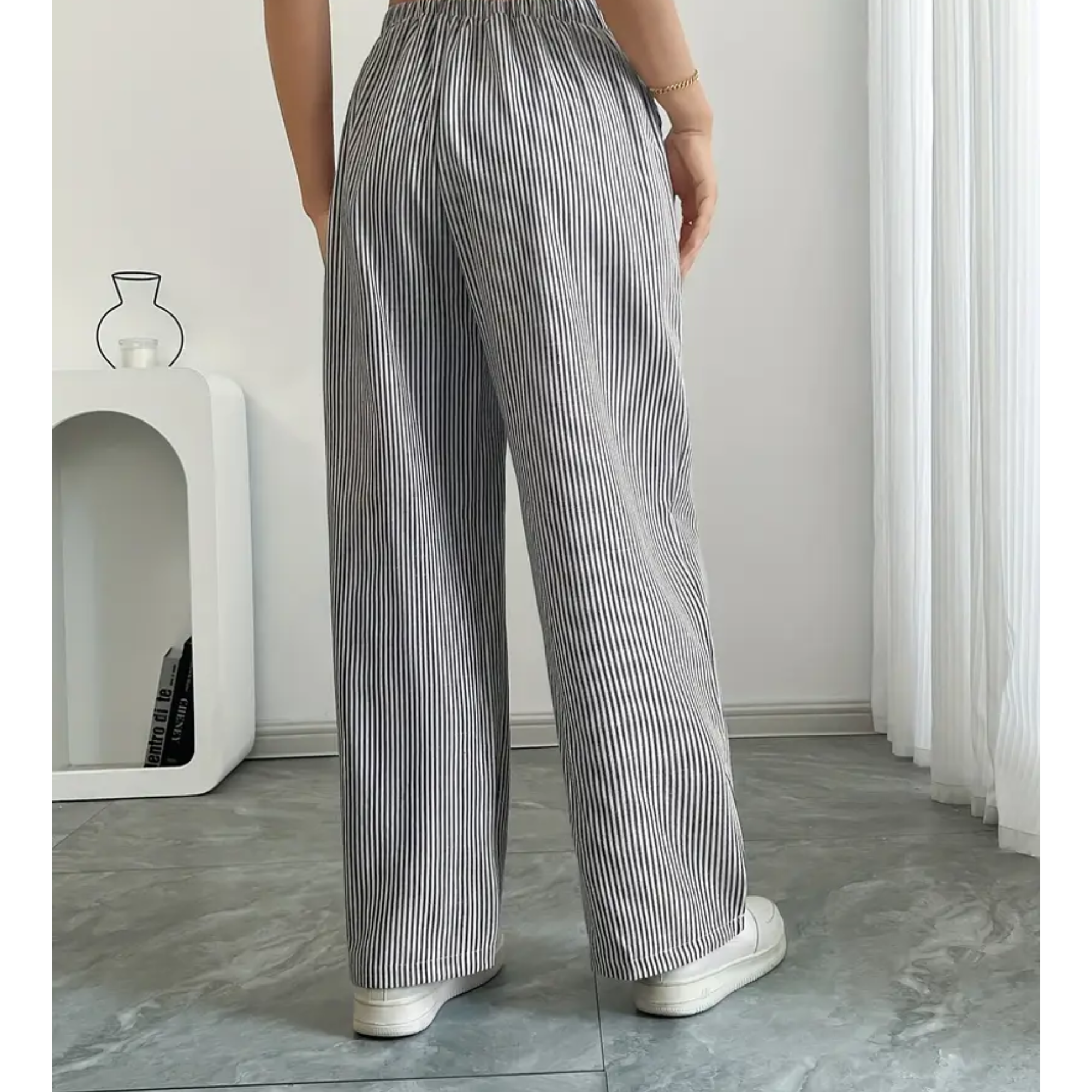 SIENNA | Striped Pant With Pockets
