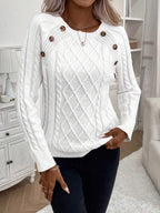 FLORENCE | Button-Detail Cable Jumper