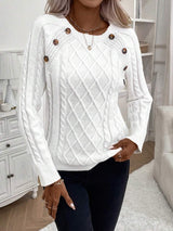 FLORENCE | Button-Detail Cable Jumper