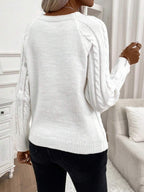 FLORENCE | Button-Detail Cable Jumper