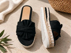 Cecilia | Orthopedic Bow Platform Slide Sandals