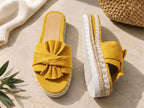 Cecilia | Orthopedic Bow Platform Slide Sandals