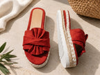 Cecilia | Orthopedic Bow Platform Slide Sandals