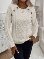 FLORENCE | Button-Detail Cable Jumper