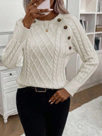 FLORENCE | Button-Detail Cable Jumper