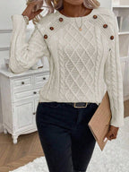 FLORENCE | Button-Detail Cable Jumper