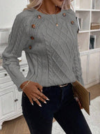 FLORENCE | Button-Detail Cable Jumper