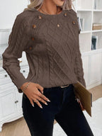FLORENCE | Button-Detail Cable Jumper