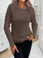 FLORENCE | Button-Detail Cable Jumper