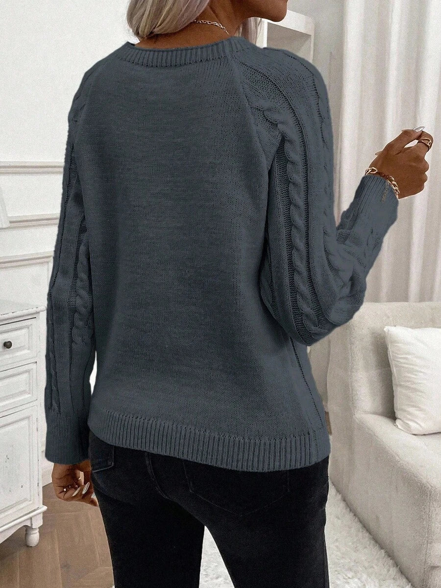 FLORENCE | Button-Detail Cable Jumper