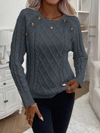FLORENCE | Button-Detail Cable Jumper