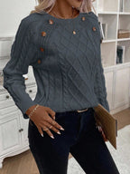 FLORENCE | Button-Detail Cable Jumper