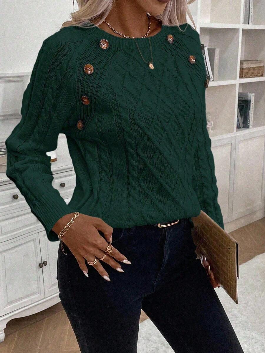 FLORENCE | Button-Detail Cable Jumper