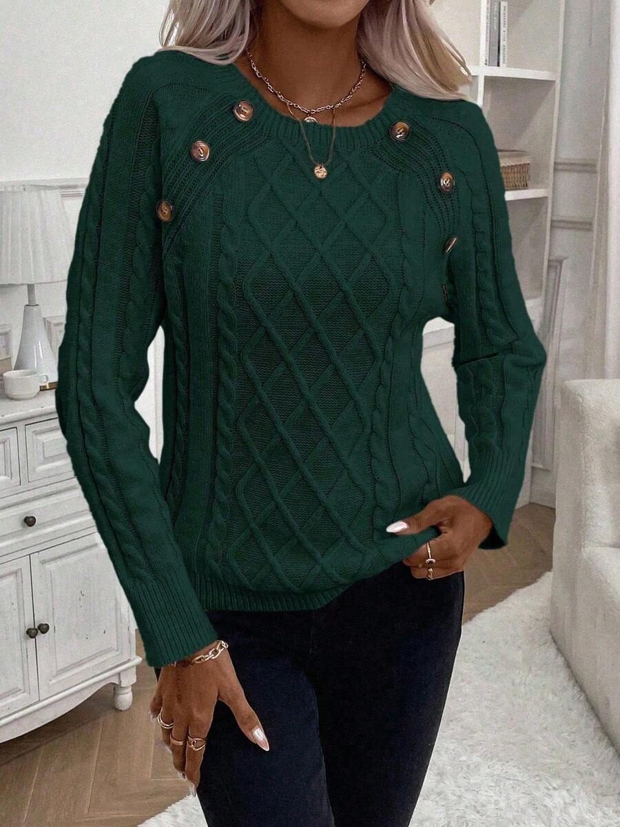 FLORENCE | Button-Detail Cable Jumper