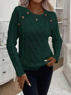 FLORENCE | Button-Detail Cable Jumper
