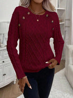 FLORENCE | Button-Detail Cable Jumper