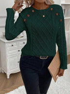 FLORENCE | Button-Detail Cable Jumper