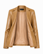 Maya | Lambskin Leather Blazer