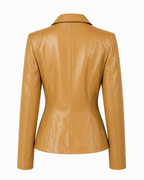 Maya | Lambskin Leather Blazer