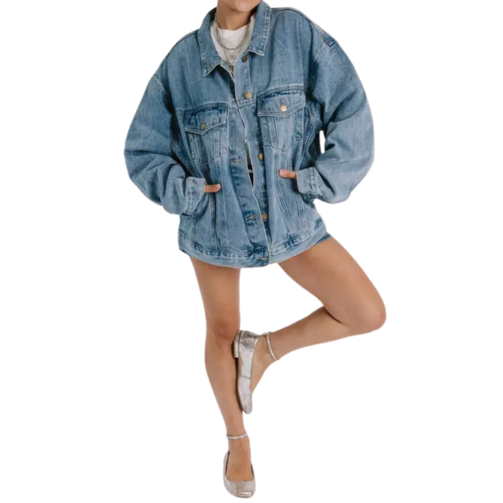 ROSLIND™ – Relaxed Oversized Denim Jacket