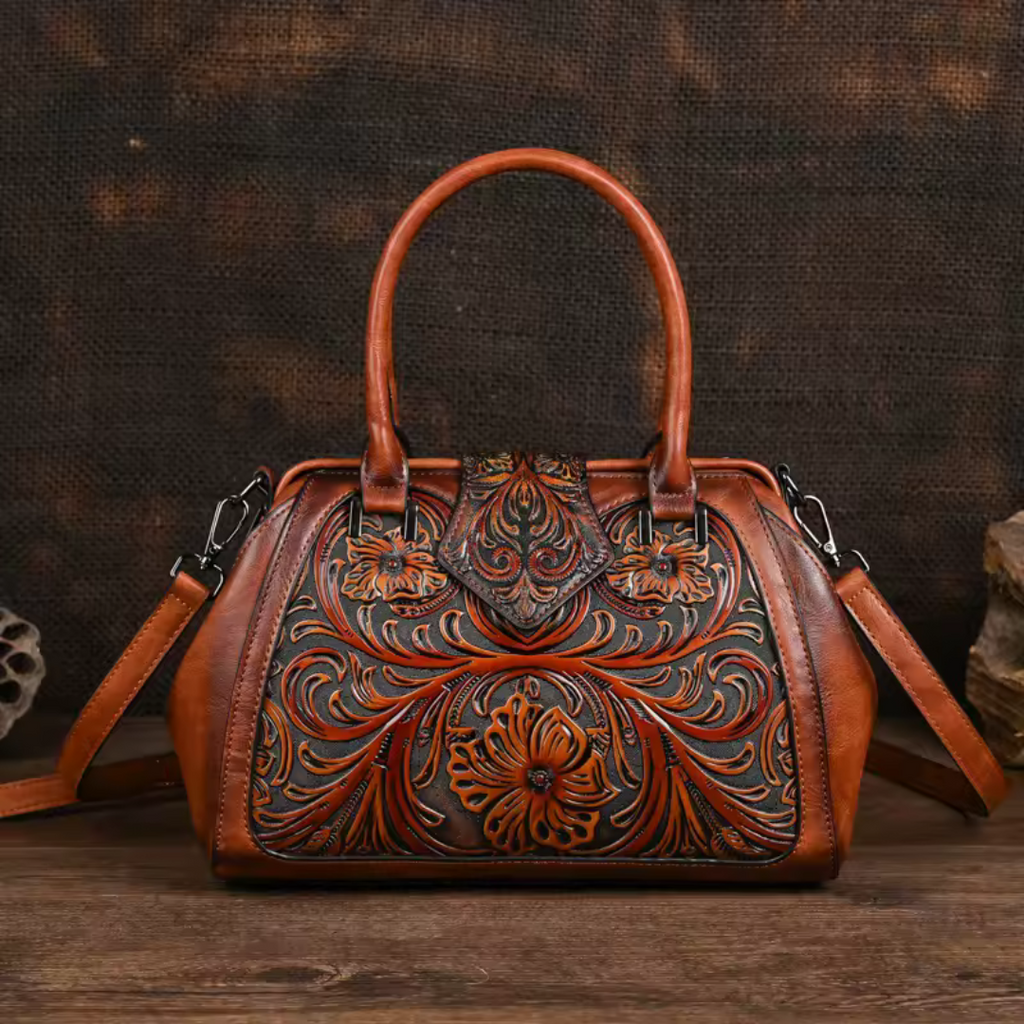 Florina | Elegant Floral Top-Handle Bag