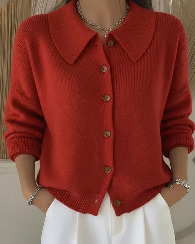 DIANA | Button Collar Cardigan