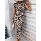 FELICIATI | Chic Bodycon Dress with Crew Neck Flutter Sleeves