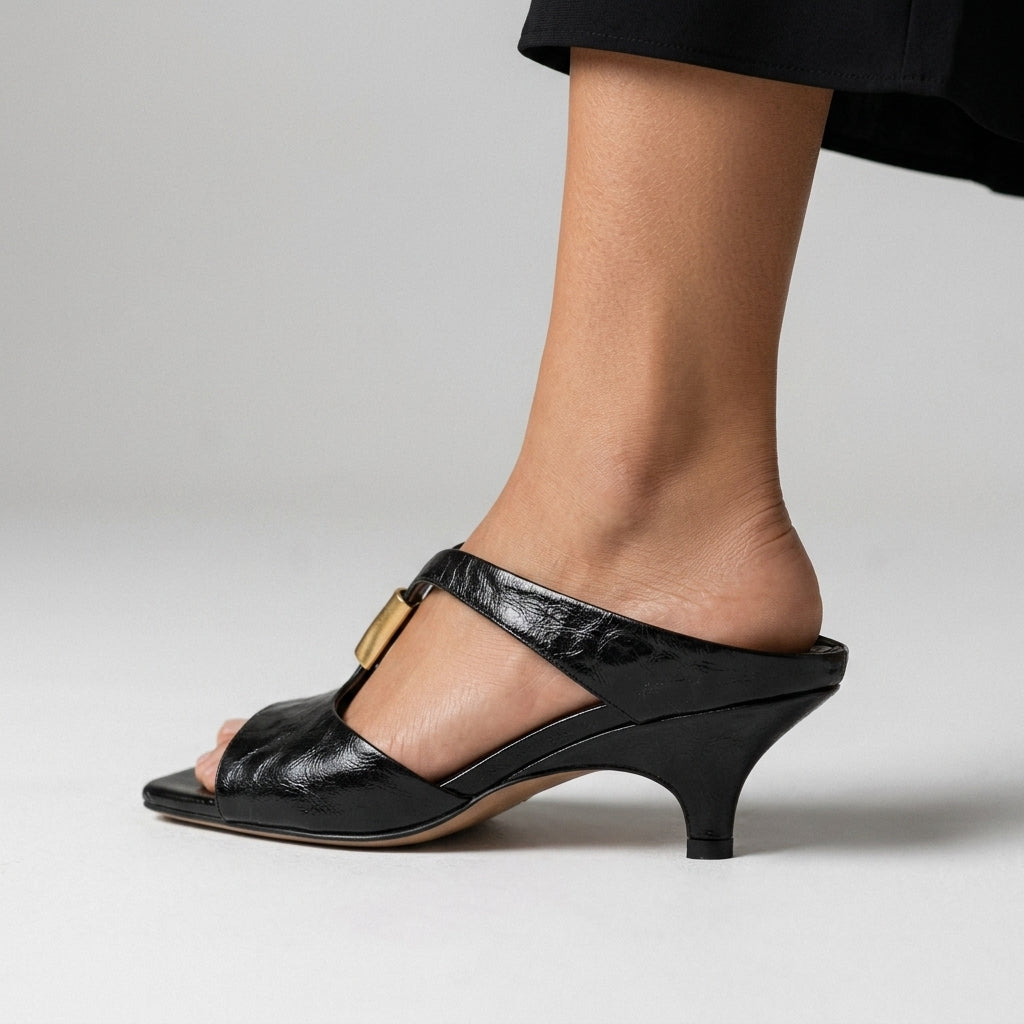 Celine | Kitten Heel Mule Sandal