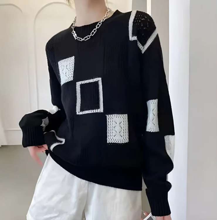 Margot™| Patchwork Sweater