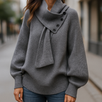 JULIETTE | Cozy Scarf-Neck Sweater