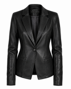 Maya | Lambskin Leather Blazer