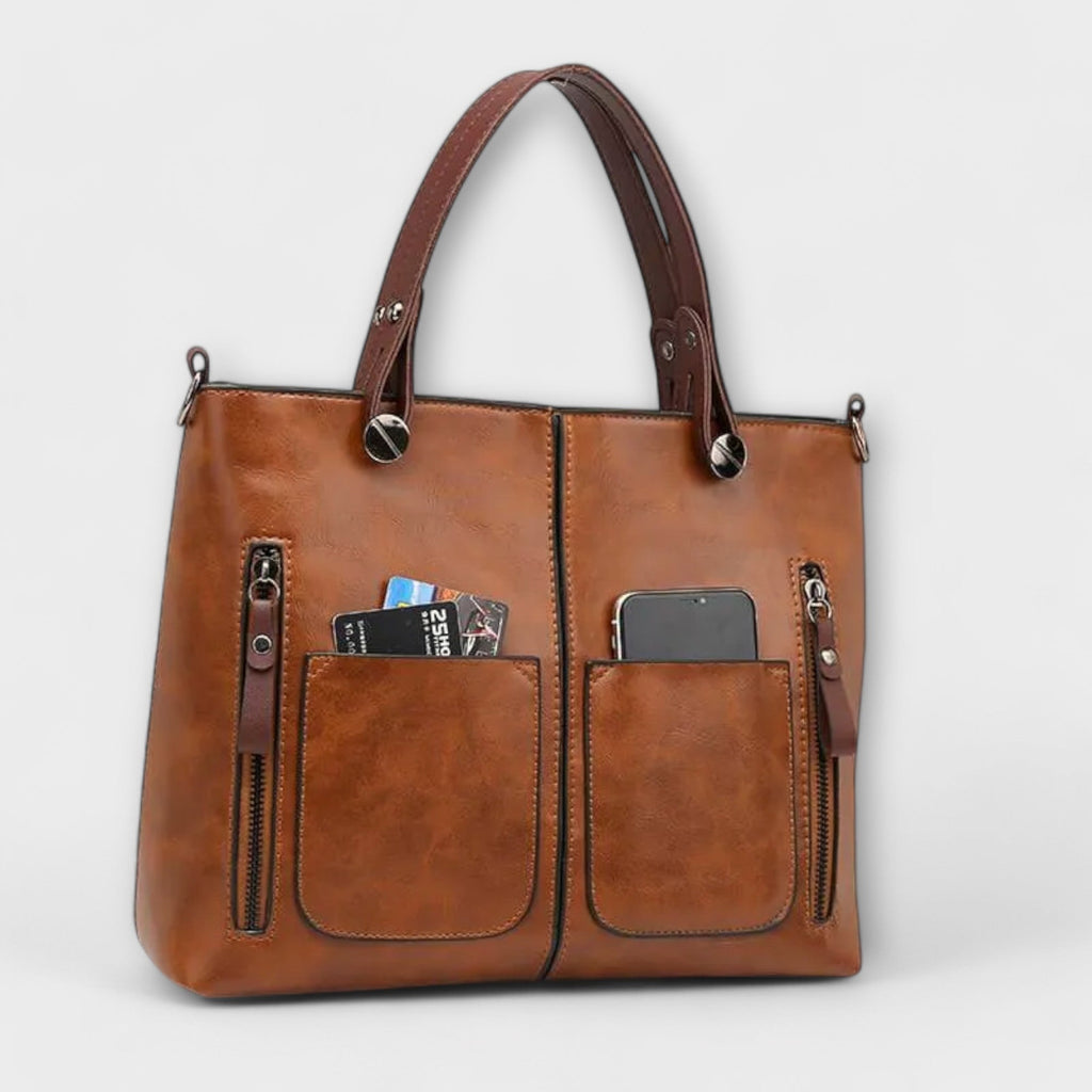 Serenya | Elegant Spacious Leather Bag