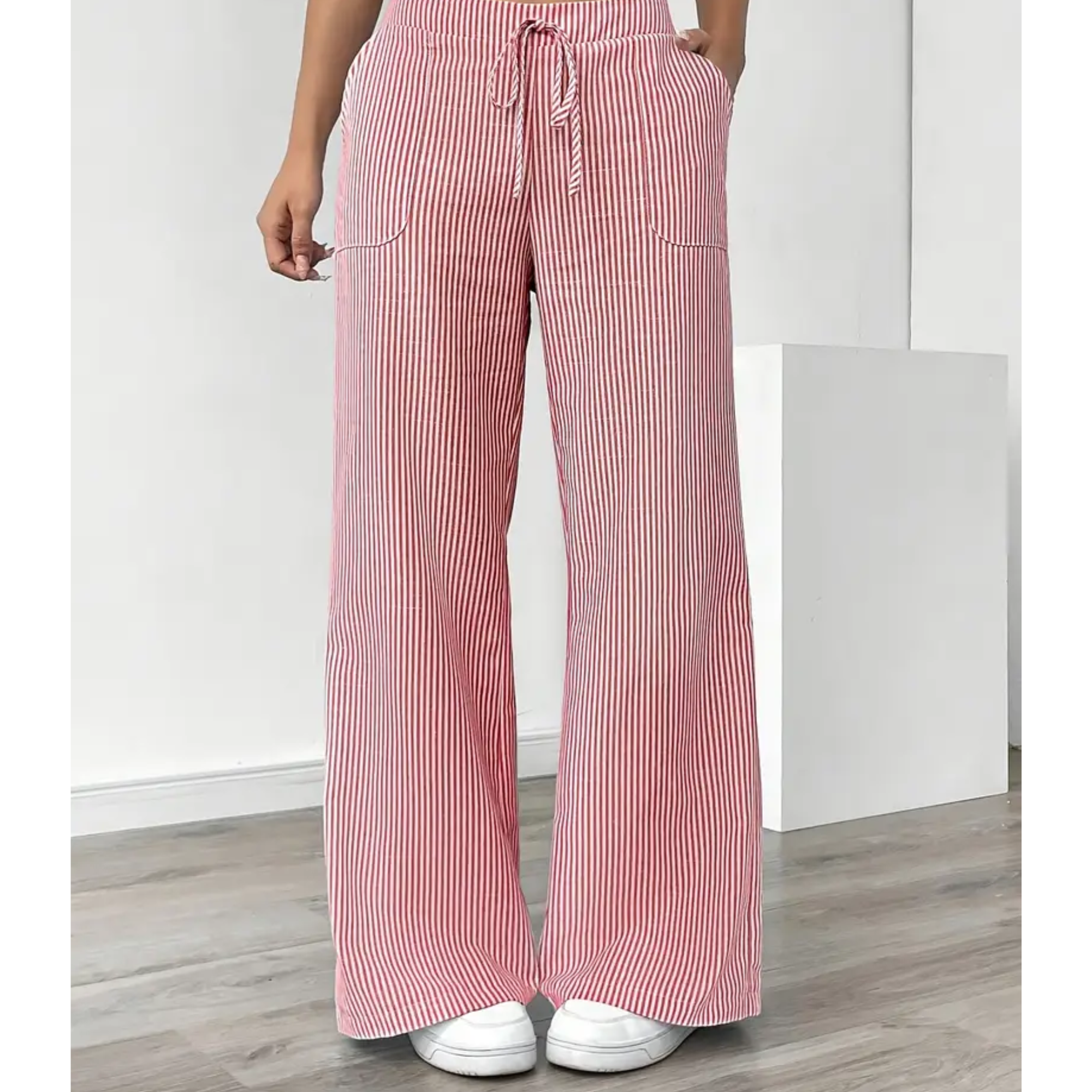 SIENNA | Striped Pant With Pockets