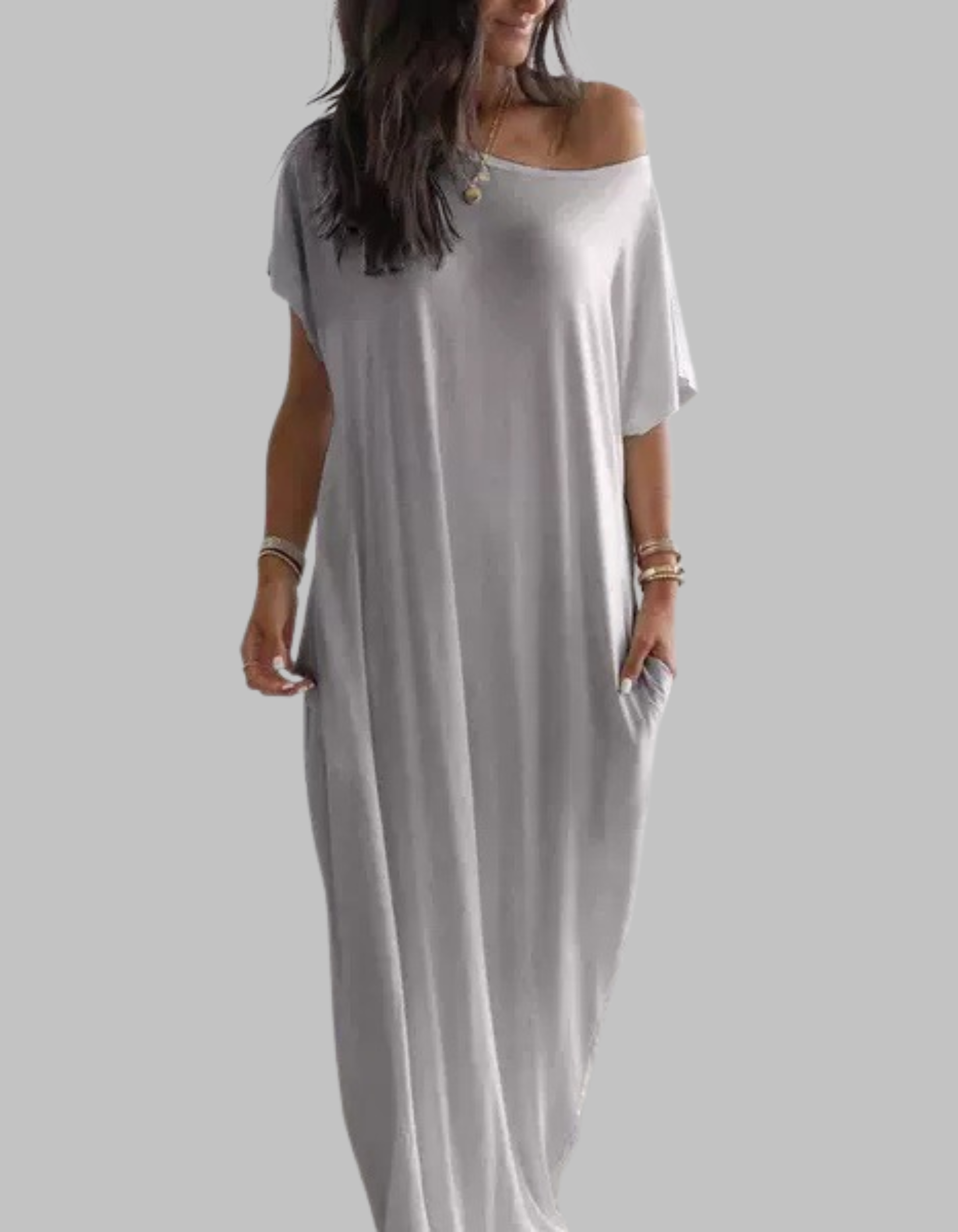 SHAEL™ - Loose Fit Round Neck Sleep Nightdress