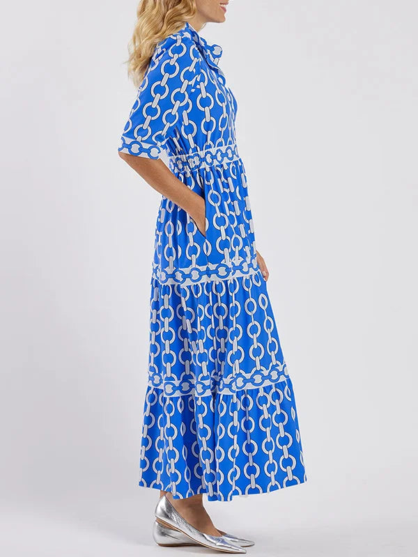 ALYANA | Chain Link Midi Dress
