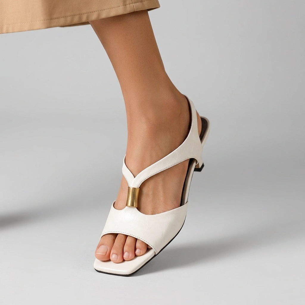 Celine | Kitten Heel Mule Sandal