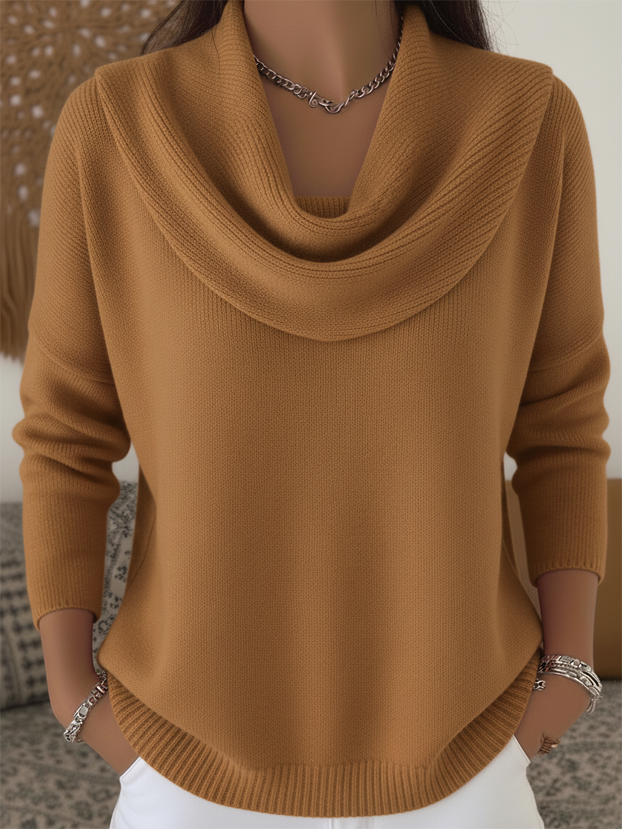 LUCY | Stylish Cowl Collar Sweater