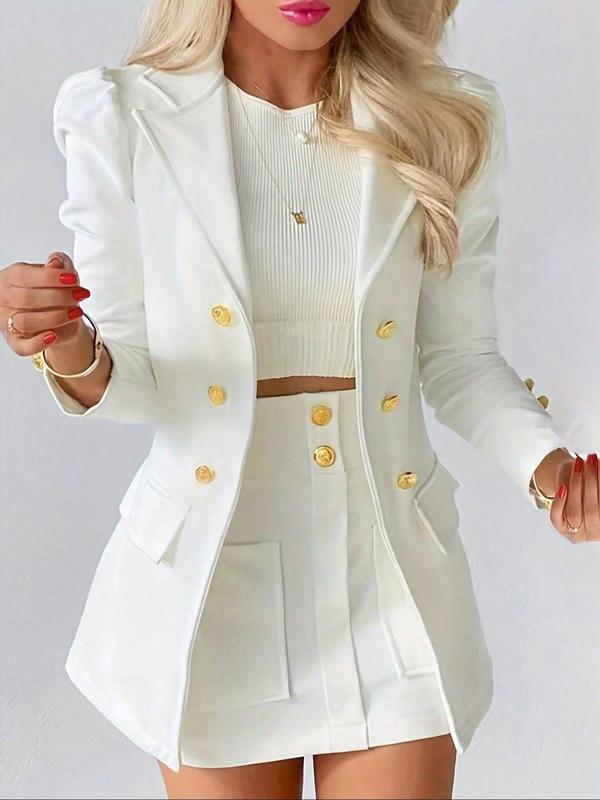 STELLA | Elegant Two-Piece Blazer & Skirt Set
