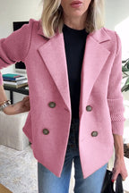 SORELLE | Elegant Knit-Sleeve Blazer
