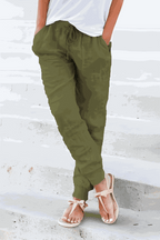 Tara | Women's Drawstring Jogger Pants with Elastic Ankle Cuffs