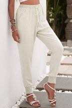 Tara | Women's Drawstring Jogger Pants with Elastic Ankle Cuffs
