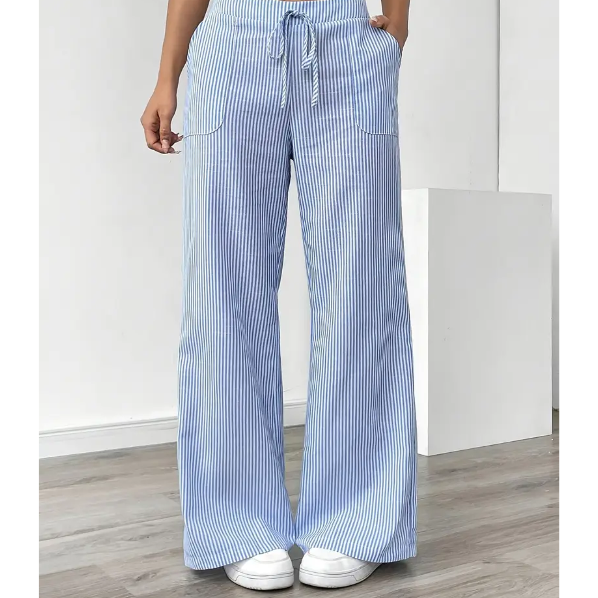 SIENNA | Striped Pant With Pockets