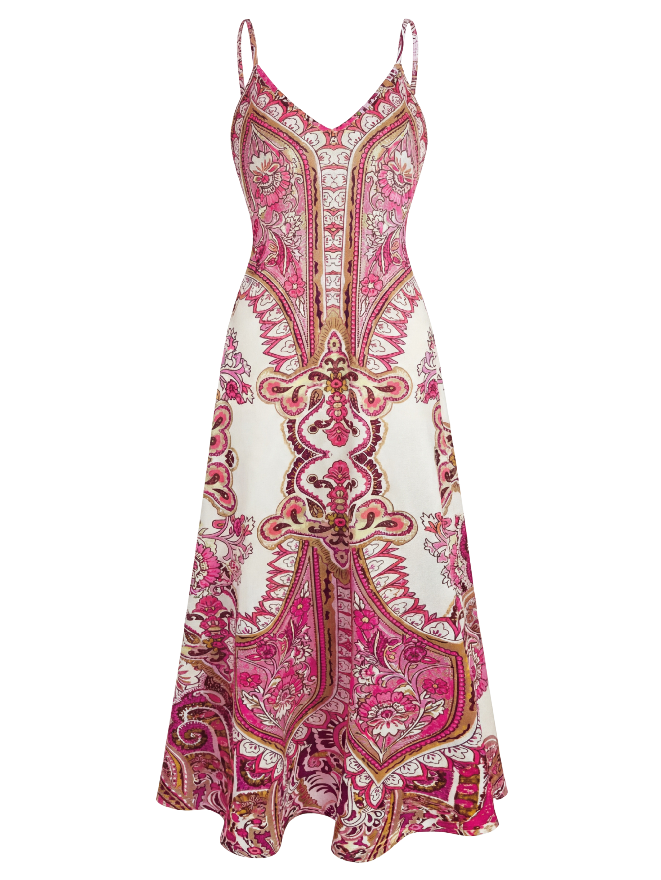 LAUREN | Boho Floral Print Sleeveless Dress